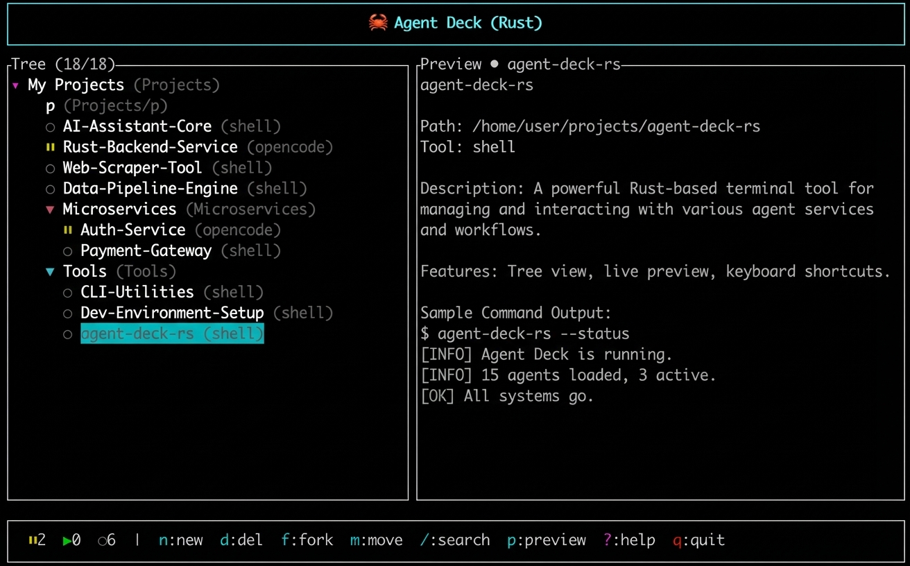 Agent Hand Dashboard Preview